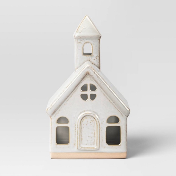 Target Wondershop Ceramic Christmas Church Village -NEW - Picture 3 of 4